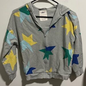 Tea Collection Gray Knit zip up